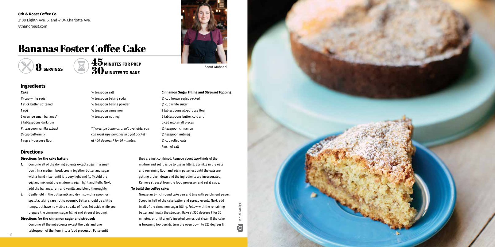 Baked Nashville — Bananas Foster Coffee Cake spread