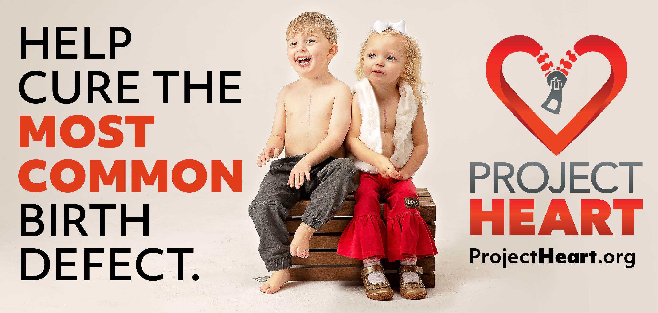 Project Heart billboard — Help cure the most common birth defect
